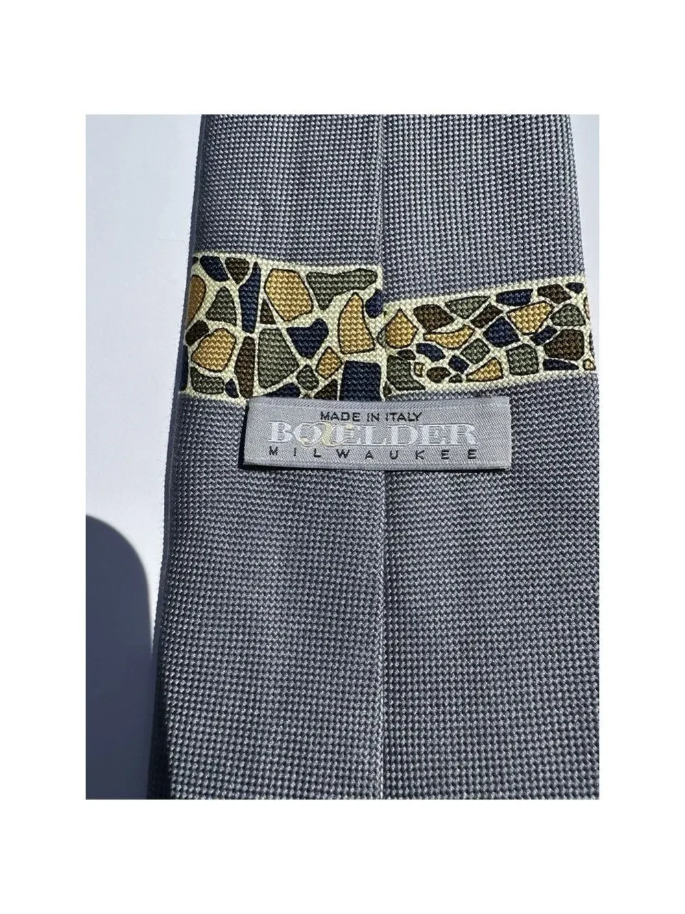 Box Elder Men's 100% Silk Tie Antonio Gaudi Art Nouveau Made in Italy NWT NEW